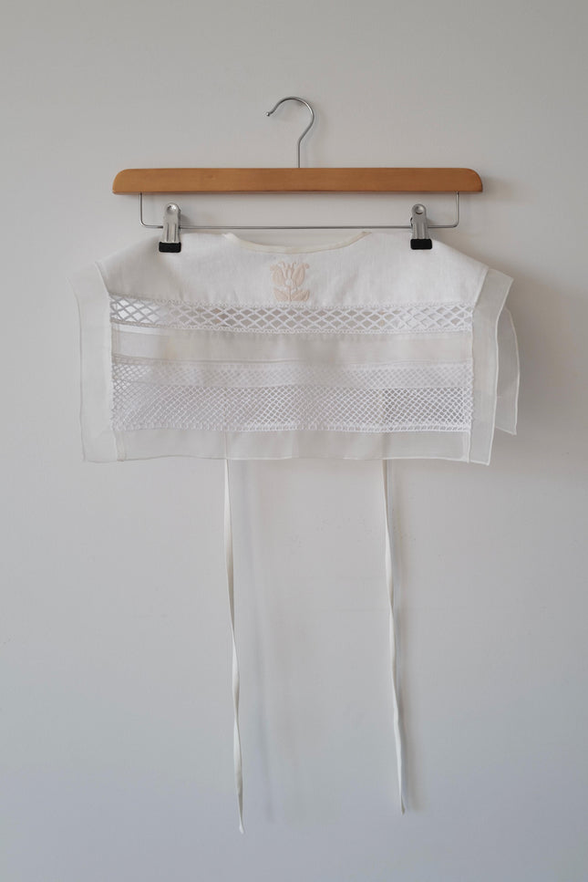 Anna Led | Hand Made Patchwork Collar SS26 In White