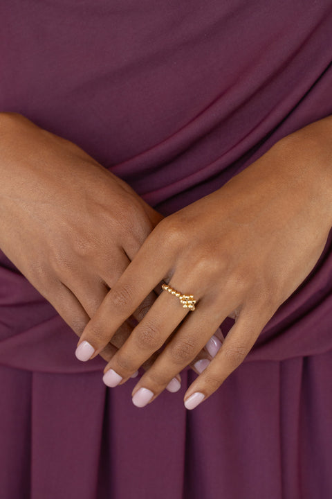 Pas de Marque | Gold-filled ring Cube Pendant