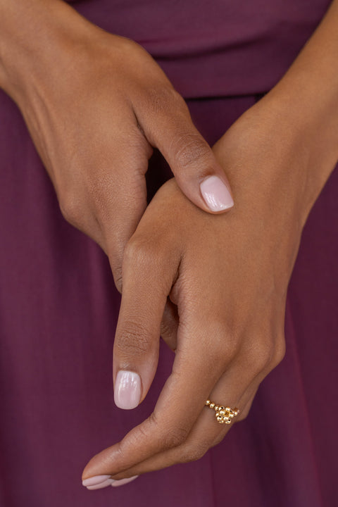 Pas de Marque | Gold-filled ring Cube Pendant