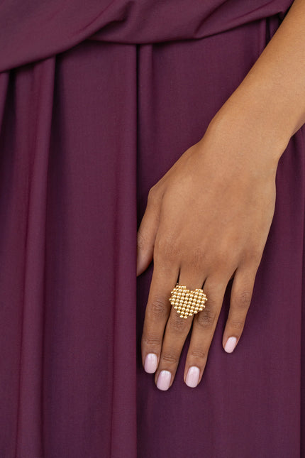 Pas de Marque | Gold-filled ring Cœur Soufflé