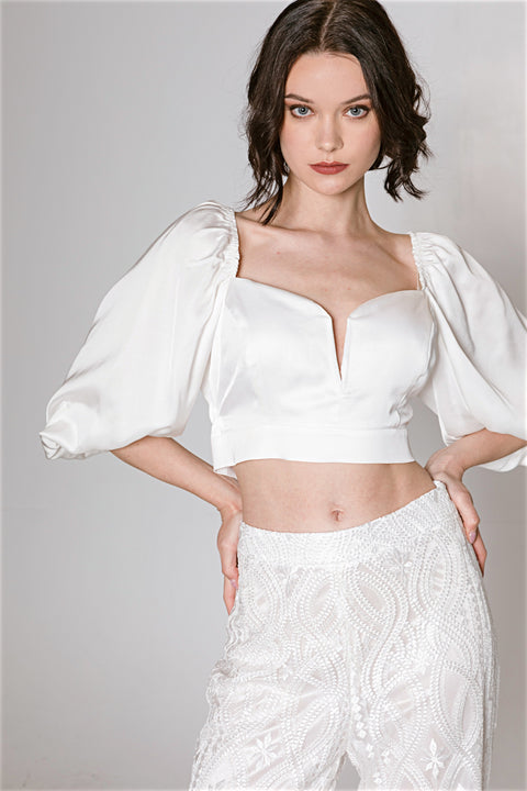 Five p.m. | Piña Top & Skirt Set White