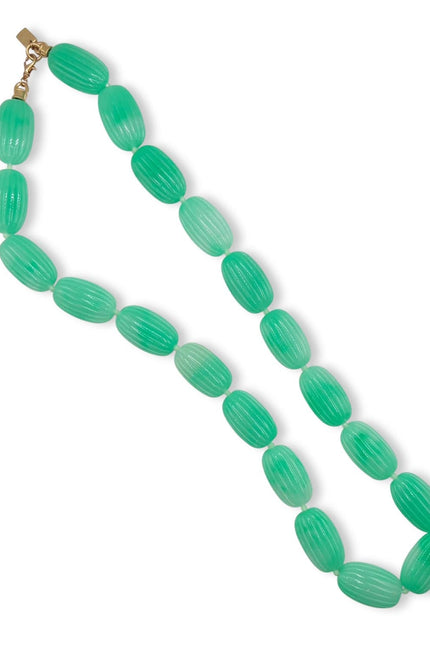 Michael Nash Jewelry | Renata Large Jade Resin Carved Bead Necklace