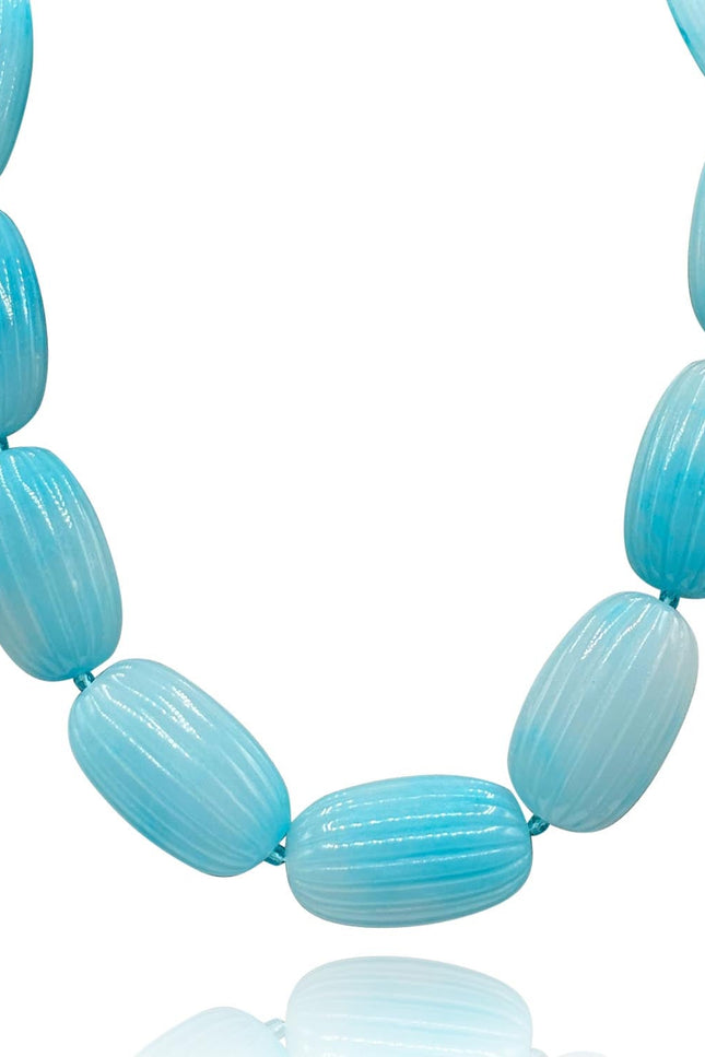 Michael Nash Jewelry | Renata Large Turquoise Resin Bead Choker
