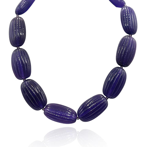 Michael Nash Jewelry | Renata Large Amethyst Resin Bead Choker