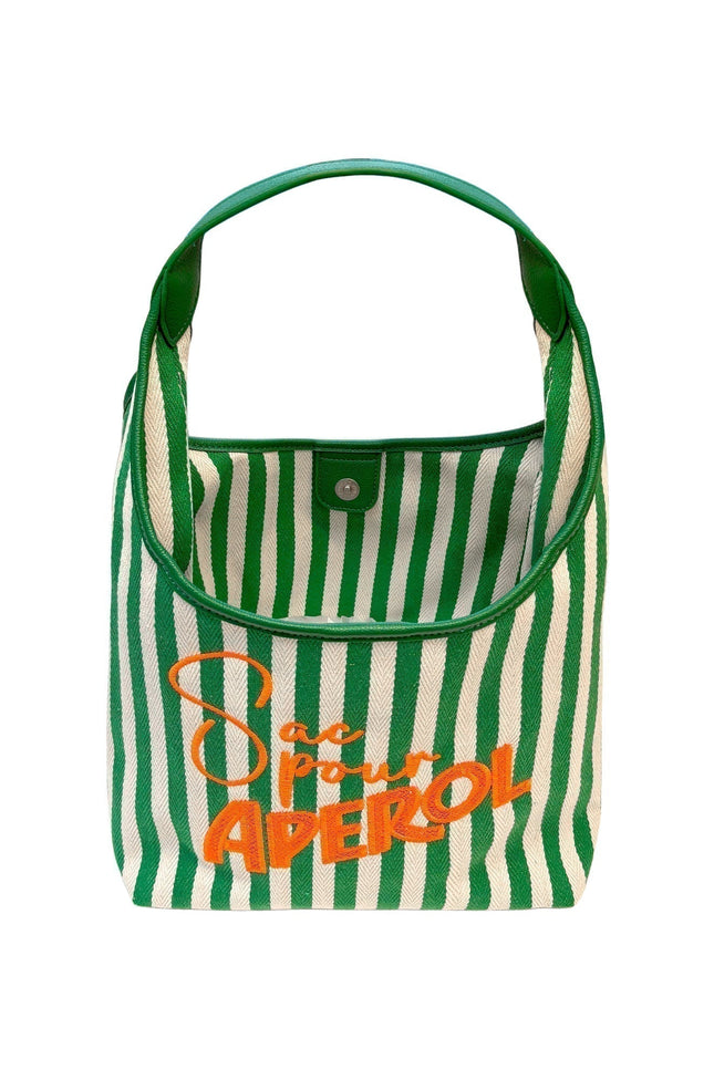 Lilly Loves Aperol Summer Bag handbag in bright orange with white accents, featuring a casual, stylish design perfect for summer outings.