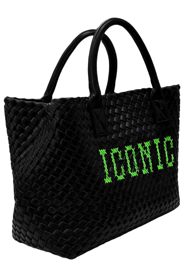 Lilly Loves Iconic Vegan Stitched Handbag with top handle and stitched detailing, made from eco-friendly vegan material.