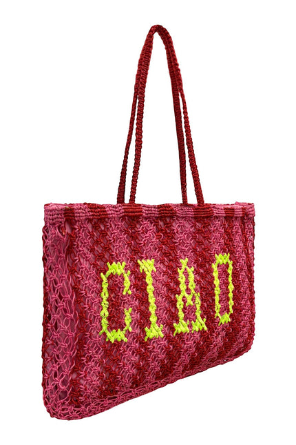 Lilly Loves | Ciao Pink Jute Bag