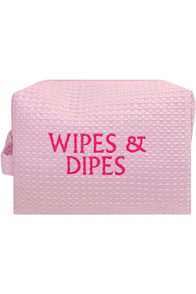 Lilly Loves | Pink Wipes & Dipes Waffle Bag