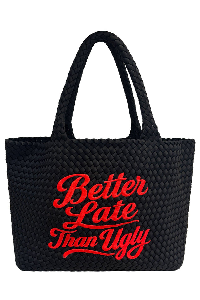 Lilly Loves | Black Better Late Than Ugly Bag