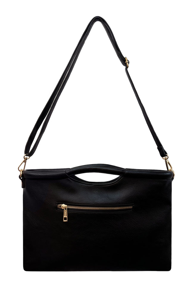 Lilly Loves | Be more Dolly Black Vegan Leather Clutch