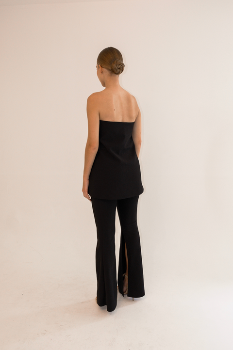 Ashley Stambouli | Gardenia High Waisted Trousers black