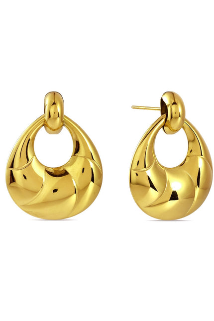 Arvino | Gold Melt Loop Earrings