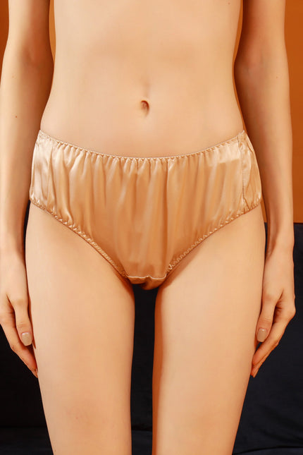 Soft Strokes Silk | Beige Float Bikini Panties