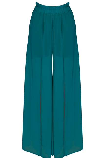 Antoninias | Spodnie Elysia Wide Leg petrol
