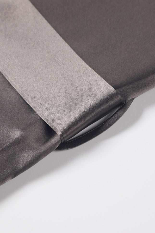 Soft Strokes Silk | Pasithea Grey Kimono Robe