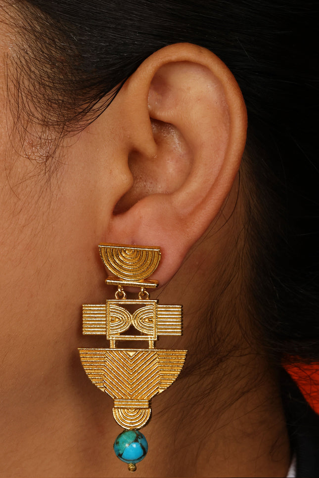 Arvino | Turquoise Folk Earrings