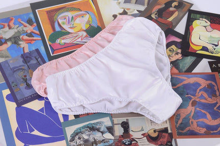 Soft Strokes Silk | Pearl White Float Bikini Panties