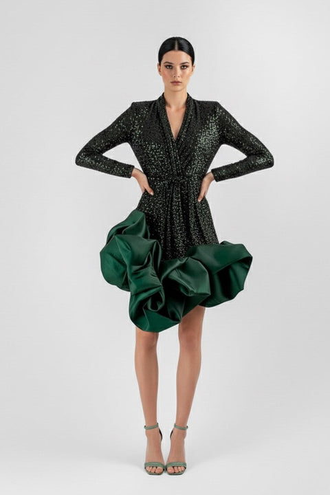 Anitabel | Vivienne Sukienka kopertowa z cekinami