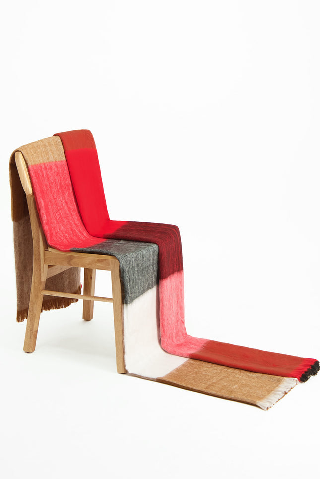 Alpaca Loca | Plaid Blocked Red, Black and Naturals