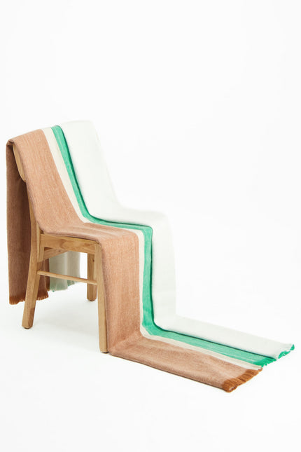 Alpaca Loca | Plaid Striped Botanic Green and Naturals