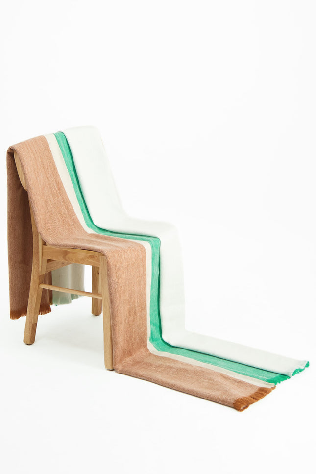 Alpaca Loca | Plaid Striped Botanic Green and Naturals