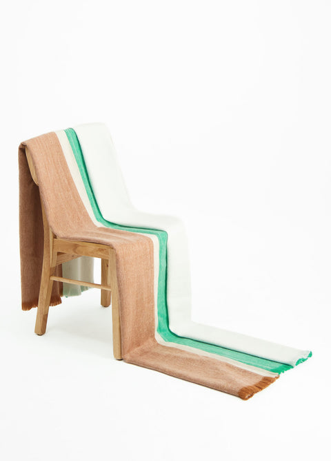 Alpaca Loca | Plaid Striped Botanic Green and Naturals