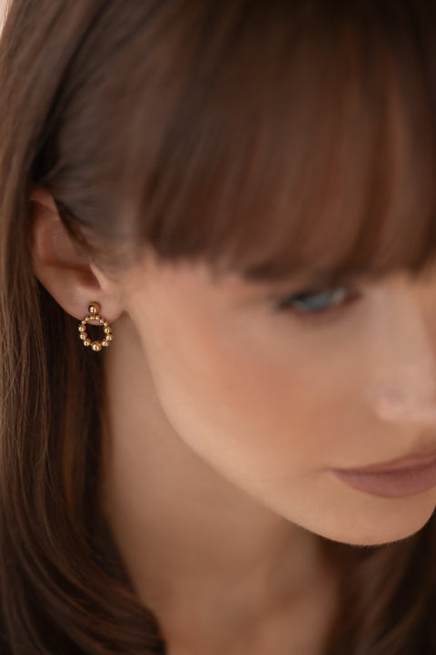Pas de Marque | Gold-filled earrings Rosée Mini