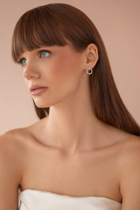 Pas de Marque | 925 sterling silver earrings Rosée Mini