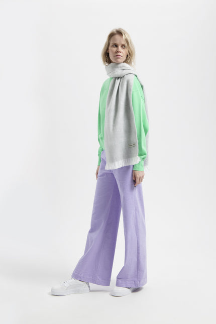 Alpaca Loca | Slim Scarf Light Grey