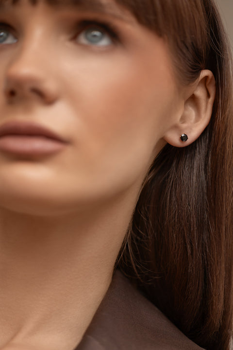 Pas de Marque | Rose quartz single single earring Clou