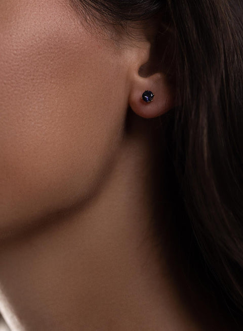 Pas de Marque | Rose quartz single single earring Clou