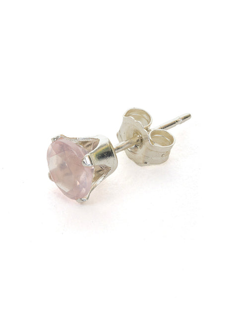 Pas de Marque | Rose quartz single single earring Clou