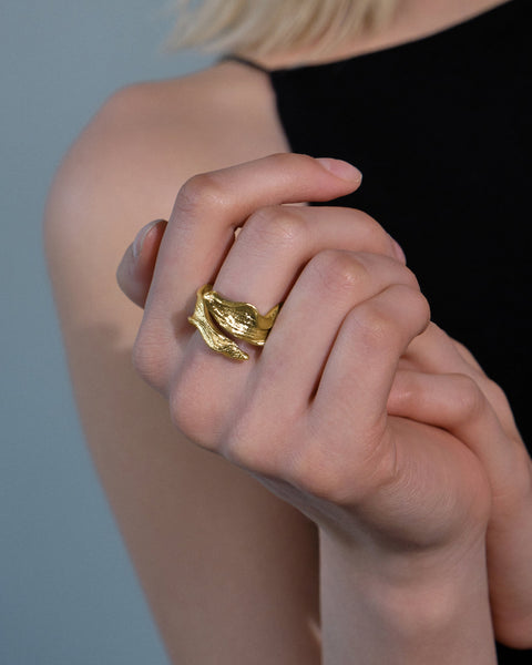 SIMA GINA | Sprout Ring gold
