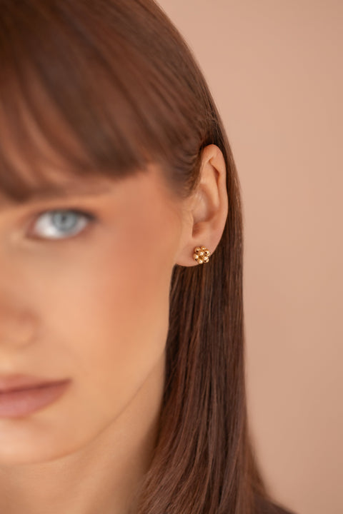 Pas de Marque | Gold-filled earrings Cube