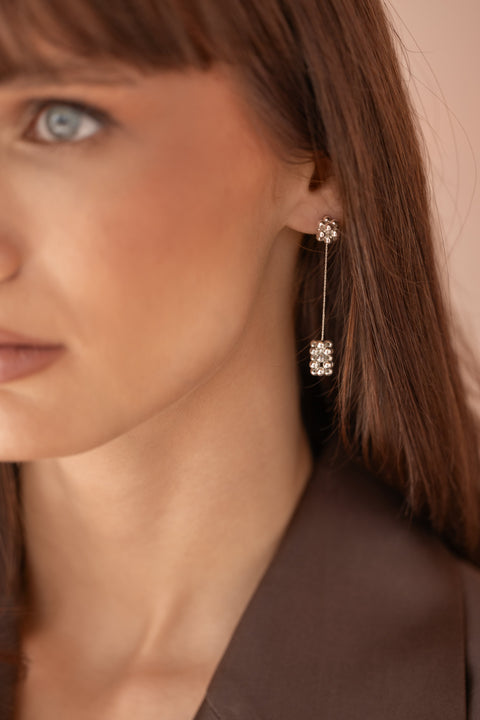 Pas de Marque | Kolczyki ze srebra próby 925 Pas Le Cube