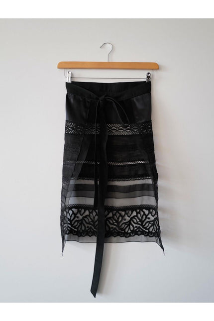Hand Made Patchwork Apron SS26 In Black