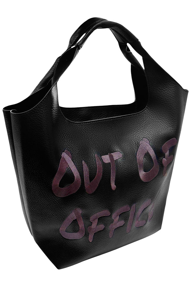 Lilly Loves Out of Office large handbag in neutral color, featuring spacious interior, top handles, and stylish design.