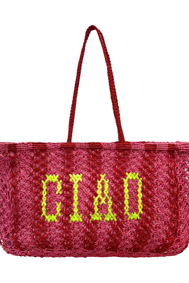 Lilly Loves | Ciao Pink Jute Bag