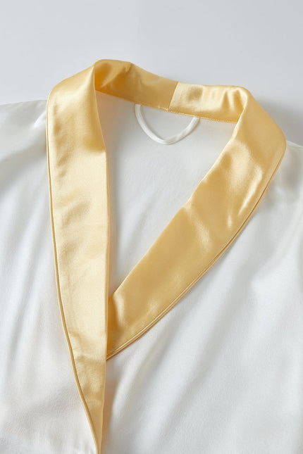 Soft Strokes Silk | Daffodils Long Sleeve Pyjamas Set