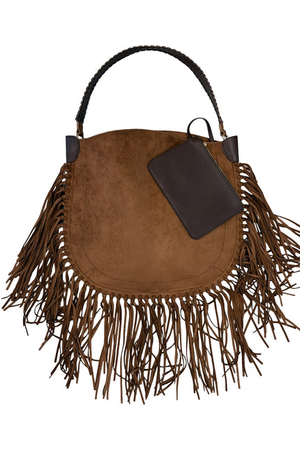 Lilly Loves | Full of Shit Paisley Chocolate Tassel Handbag