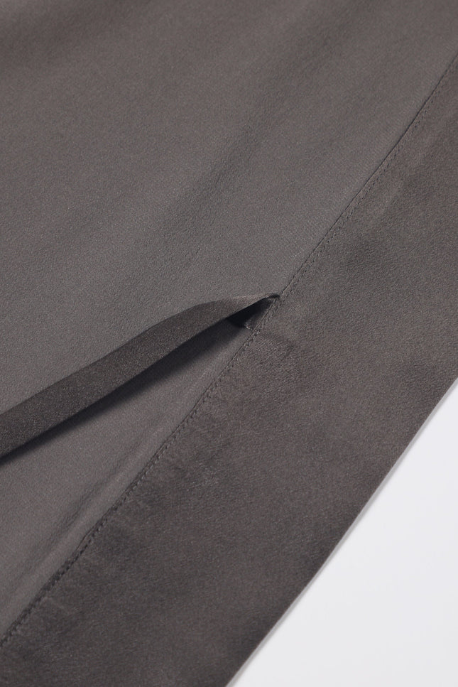 Soft Strokes Silk | Pasithea Grey Kimono Robe
