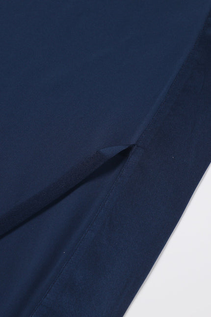 Soft Strokes Silk | Pasithea Navy Kimono Robe