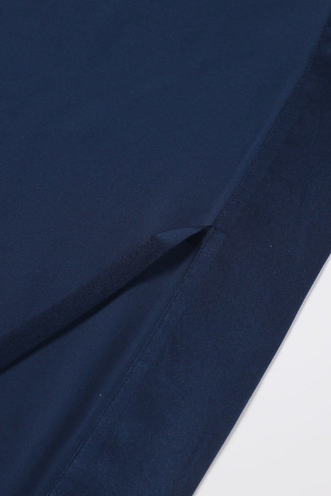 Soft Strokes Silk | Pasithea Navy Kimono Robe