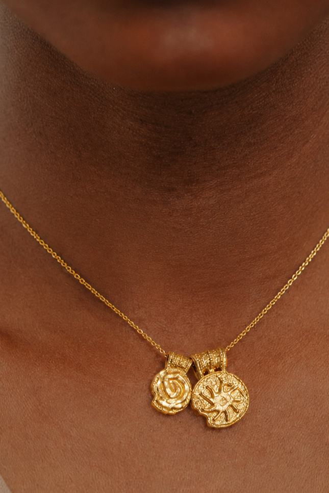 Arvino | Ancient Symbols Charm Necklace in 925 Sterling Silver