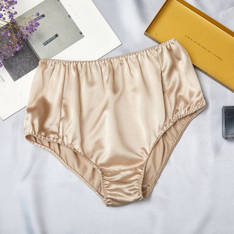 Soft Strokes Silk | Beige Float French Cut Panties