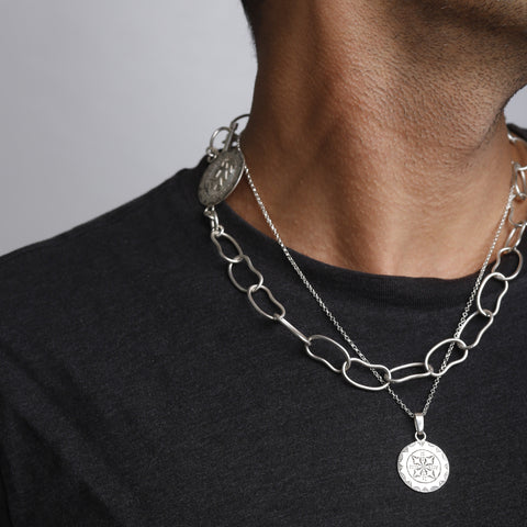 Yelli Jewels | Medallion Simple Chain Necklace