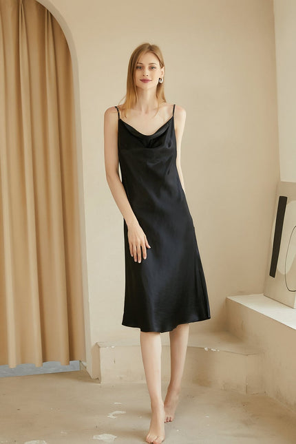 Soft Strokes Silk | Rebirth of Venus Slip Midi Dress