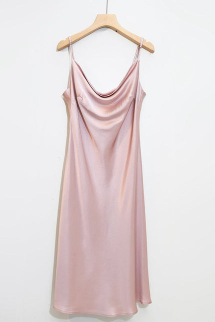 Soft Strokes Silk | Rebirth of Venus Slip Midi Dress