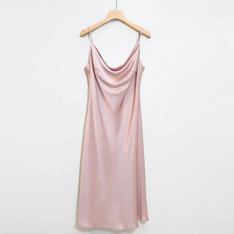 Soft Strokes Silk | Rebirth of Venus Slip Midi Dress