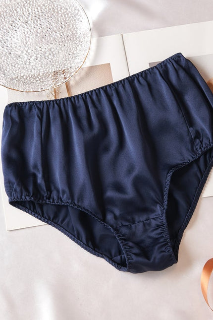 Soft Strokes Silk | Navy Float French Cut Panties